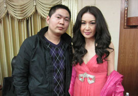 广州风暴娱乐与明星合影